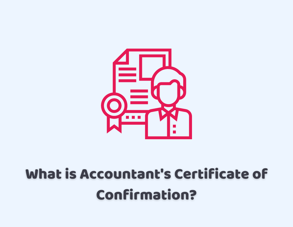 Accountant's Certificate of Confirmation